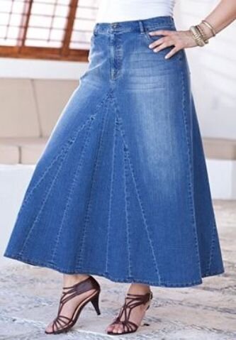 Надоели джинсы как брюки - не беда, превратим их в юбку макси. Переделка - старое в новое! Идеи для воплощения идеи и вдохновение,мода,одежда