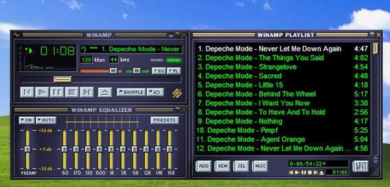 Winamp интересное, компьютеры, ностальгия, фото