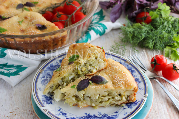 Быстрый пирог с капустой выпечка,кулинария,русская кухня