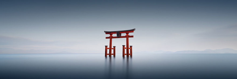 Тории Вии - Шираиги красота, фото, япония