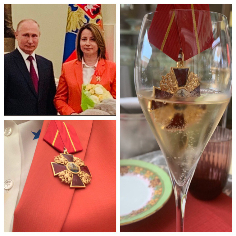 Россияне не поняли, за какие заслуги экс-глава пресс-службы Медведева получила орден. власть,награды,общество,Путин,россияне