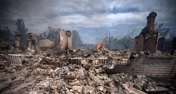 Разрушенный Донбасс