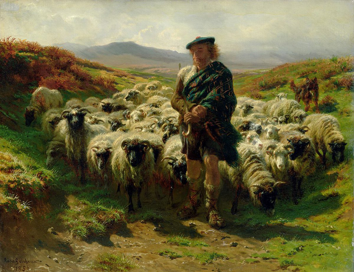 Пастух в горах.