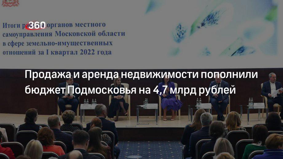 Продажа и аренда недвижимости пополнили бюджет Подмосковья на 4,7 млрд рублей