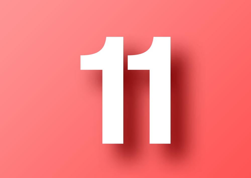 Картинки с числом 11, надписью