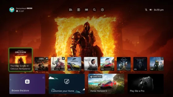 На Xbox появится функция закрепления до трёх любимых игр на главном экране