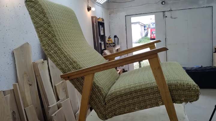 Как превратить старое советское кресло в стильный предмет интерьера интерьер,переделки,рукоделие,своими руками,сделай сам