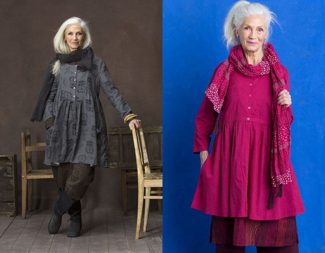 Европейские пенсионерки, которые обожают этнический Бохо, 55+ стиле, могут, женщины, платья, можно, туники, браслеты, туника, часто, носят, пальто, яркими, крупные, платьев, модели, российские, носить, стесняются, дарит, который