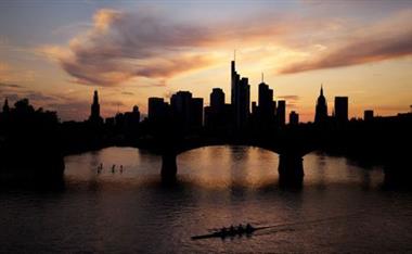 The skyline with the banking district is photographed in Frankfurt, Germany, August 24, 2021. REUTERS/Kai Pfaffenbach