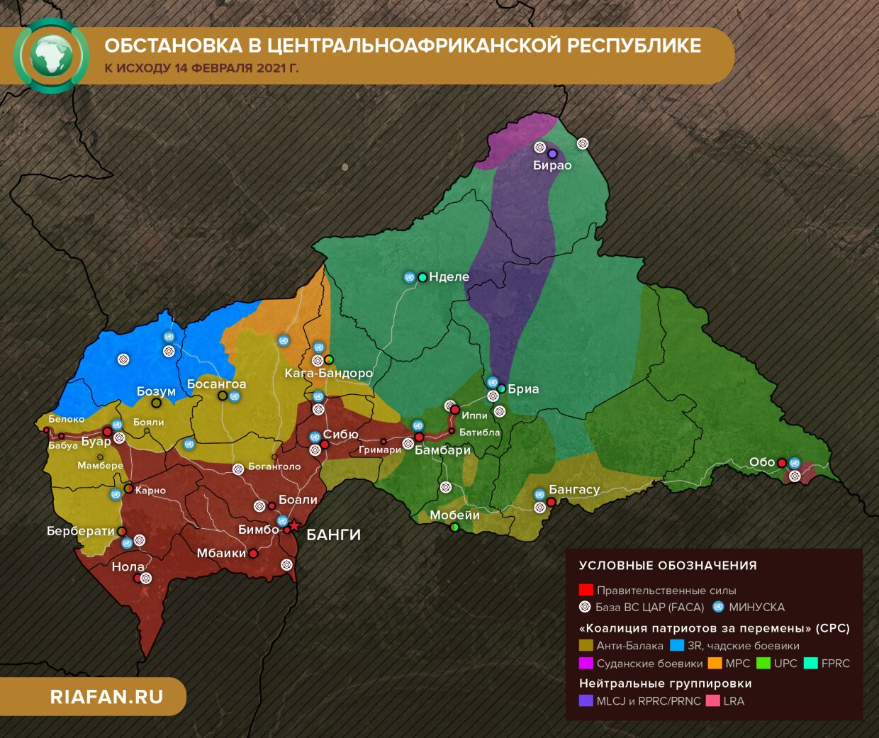 Гражданская война в цар карта