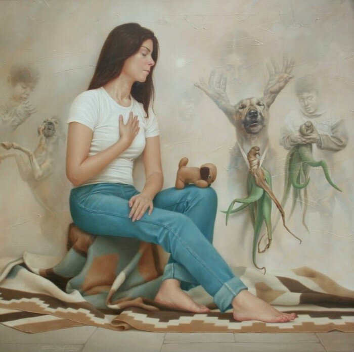 Перуанский художник-сюрреалист Джонни Идальго Идальго, Джонни, образов, прослеживается, выставках, привлекает, произведения, сюжеты, картины, каждой, картине, каждого,  Культура, штриха, имеется, целостность, значимость, неповторимость, определённым, особенность