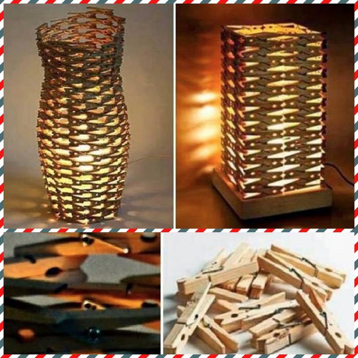 Удивительные вещи из деревянных прищепок