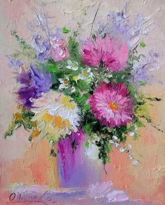 Художник Ольга Дарчук. Черно-белая любовь под красным зонтом 