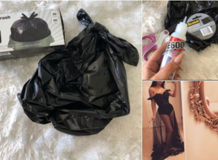 В пику злопыхателям школьница сделала на выпускной платье из мусорных пакетов в мире, люди, мусорный пакет, платье, своими руками, сделай сам