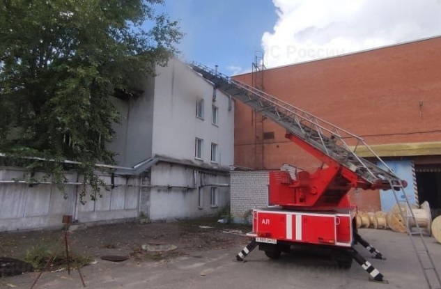 В Кольчугино ликвидирован пожар на заводе «Электрокабель»