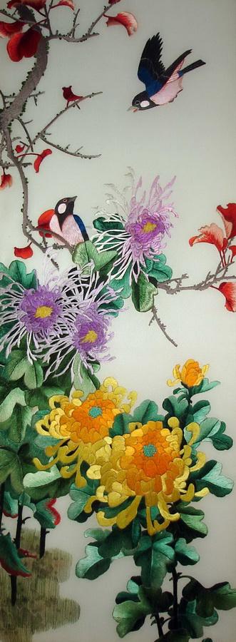 Вышивка шелком по шелку - жемчужина восточного искусства Вышивка шелком по шелку - жемчужина восточного искусства вышивка