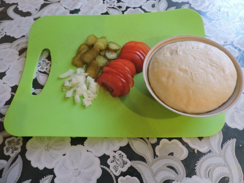Пирог с грибами грибы, еда, пирог, сделай сам, фоничка