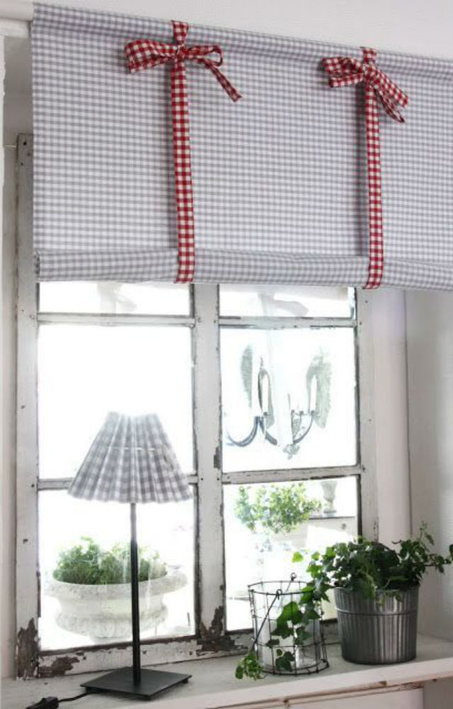 49 идей для пошива кухонных штор и занавесок