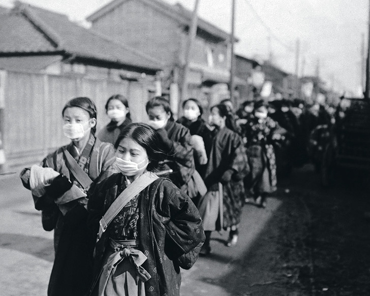 Японские школьницы. 1920 год