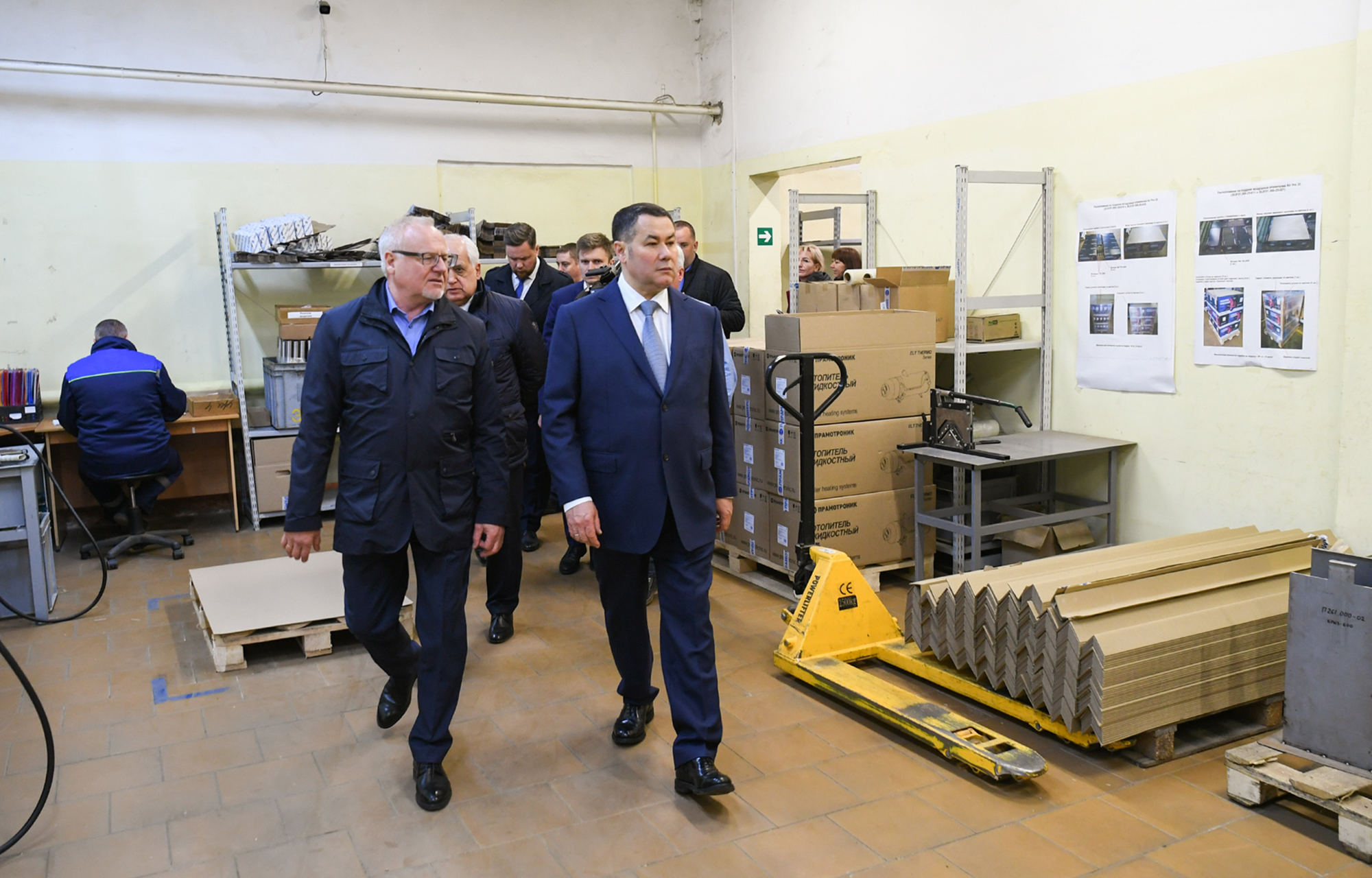 Игорь Руденя в Ржеве осмотрел импортозамещающее производство систем отопления транспортных средств