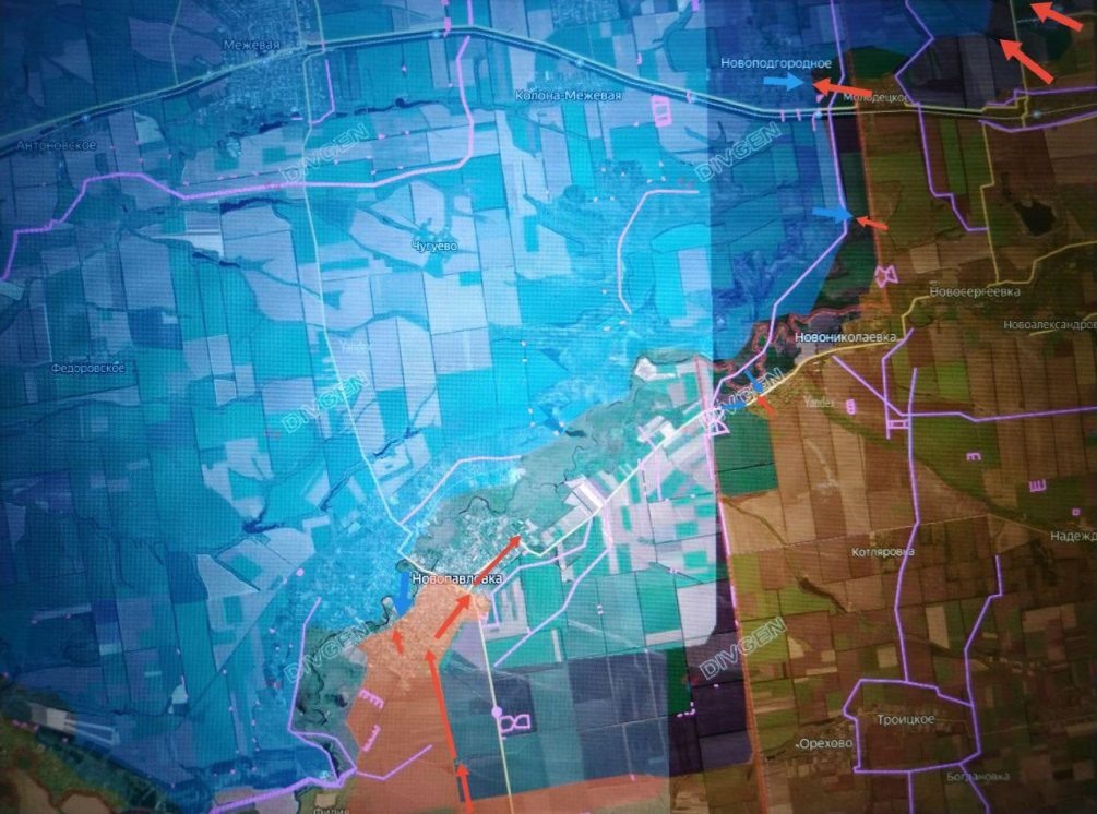    Карта СВО. Ситуация в Днепропетровской области.