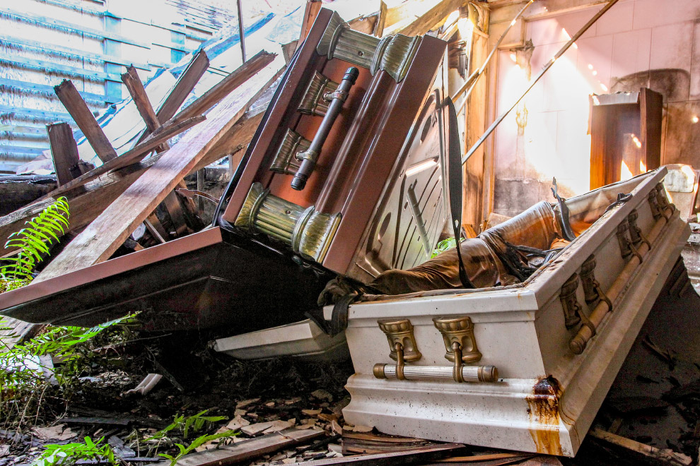 Abandoned death trap funeral home