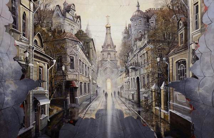Булгаковское настроение: Москва глазами современного художника Александра Стародубова