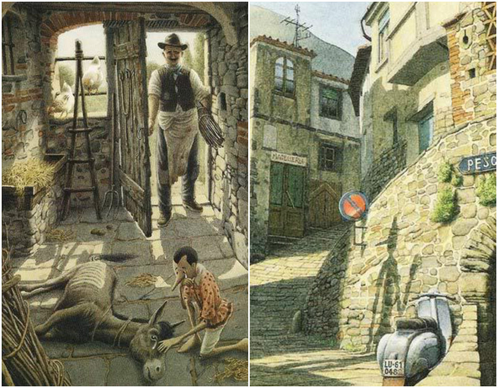 чиполлино сутеев иллюстрации. приключения рисовальщика. приключения рисовальщика.