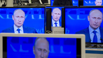 Трансляция "Прямой линии с президентом России Владимиром Путиным"