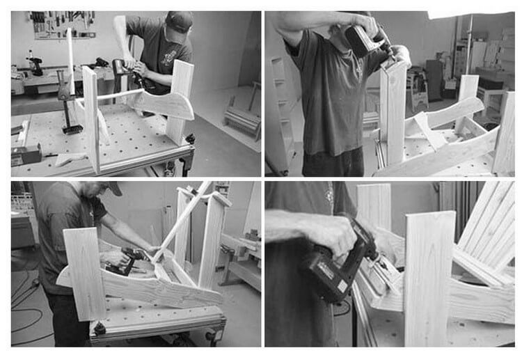 Как сделать дизайнерское деревянное кресло для дачи своими руками Как сделать дизайнерское деревянное кресло для дачи своими руками кресло Адирондак