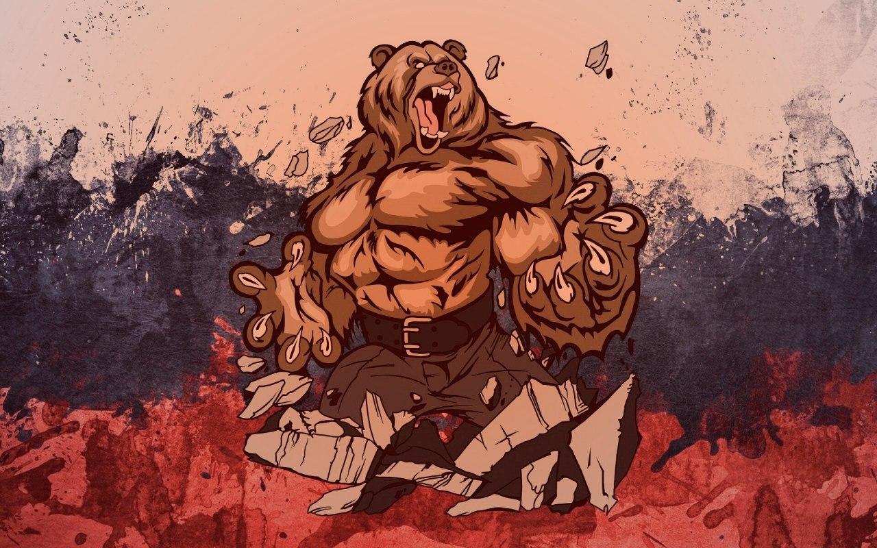 Арт медведь Россия
