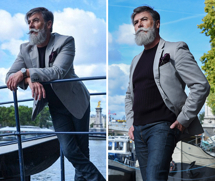 60-летний мужчина стал моделью когда отрастил бороду 