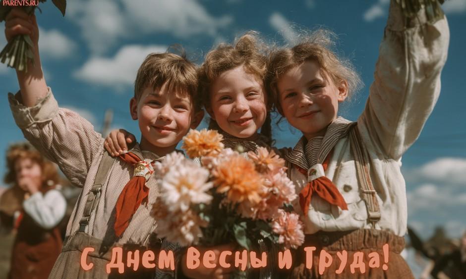 Красивые открытки «С 1 мая» для бабушек, дедушек, мам и пап — в общем, для всех