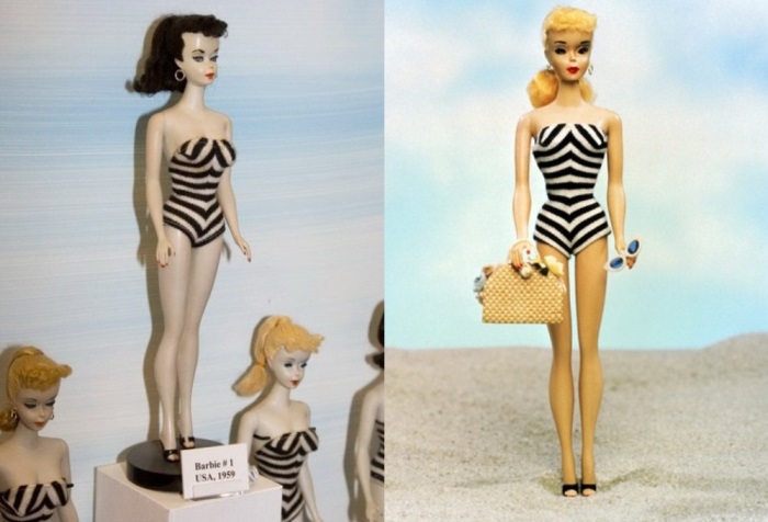 Так выглядели первые куклы Барби | Фото: drprof.ru и radikal.ru