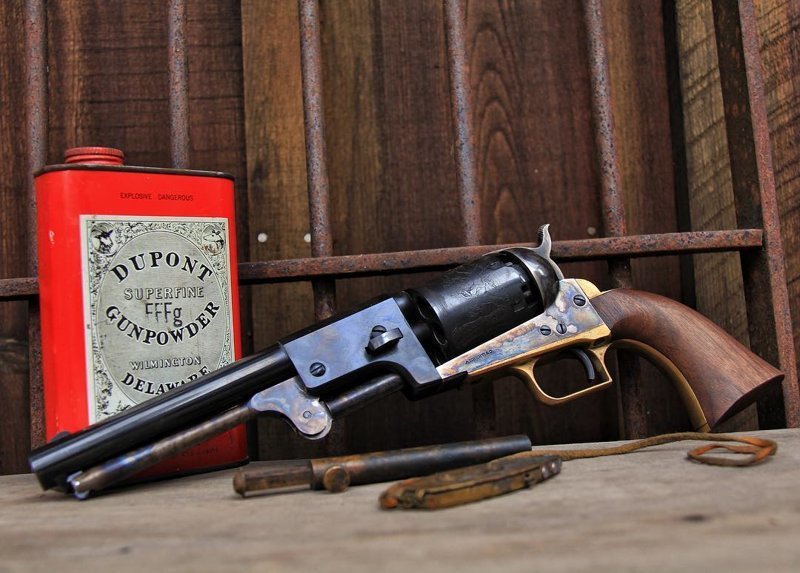 Colt Dragoon Revolver Кольт, Мужские игрушки, глок, мужчины, оружие, пистолеты, револьвер