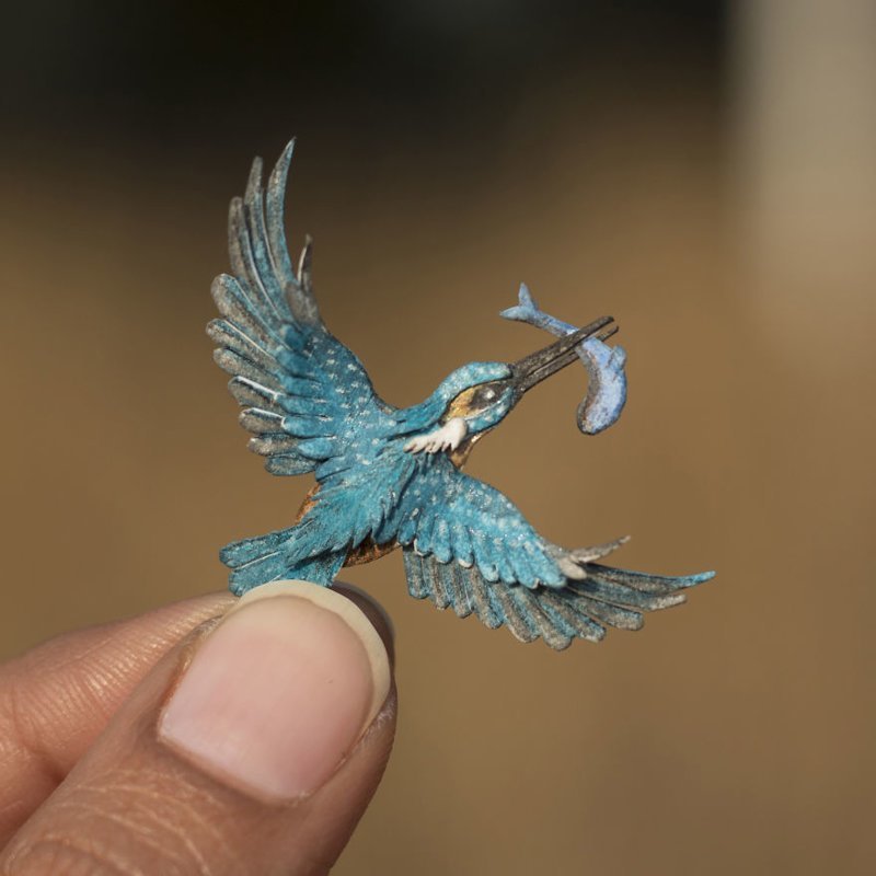 Удивительные бумажные птицы от индийских художников