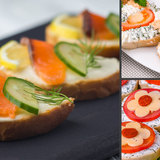 3 вида Красивых Бутербродов на Праздничный Новогодний Стол