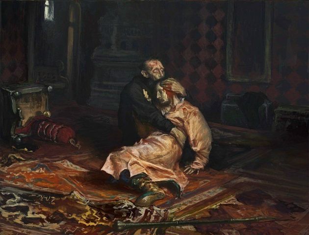 "Иван Грозный и его сын Иван 16 ноября 1581г." И.Репин