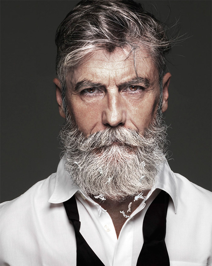 60-летний мужчина стал моделью когда отрастил бороду