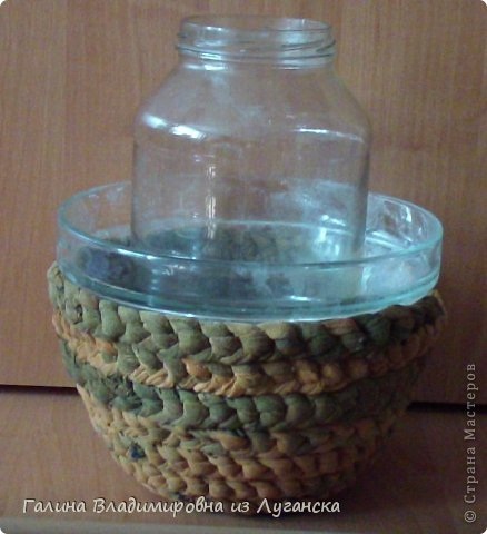 Графин - шкатулка из футболок. Мастер-класс мастер класс