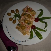 Мини-голубцы с оливками