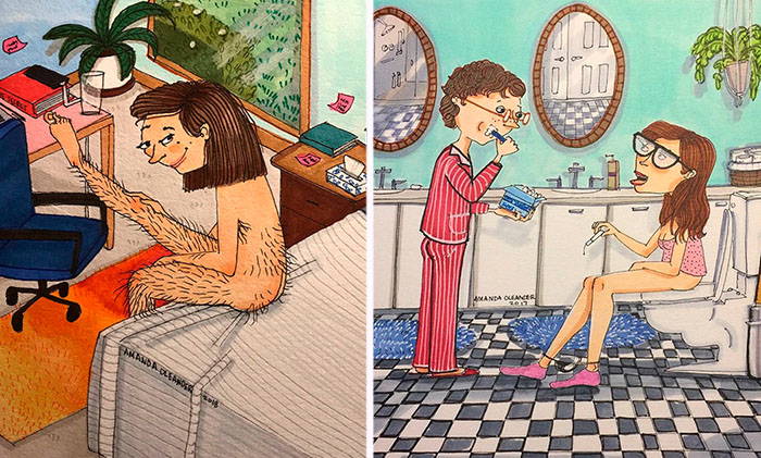 Иллюстрации отношений от Аманды Олеандр