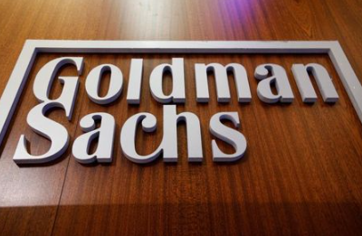 The Goldman Sachs company logo is on the floor of the New York Stock Exchange (NYSE) in New York City, U.S., July 13, 2021. REUTERS/Brendan McDermid