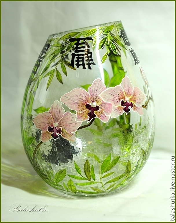 Вазы расписанные вручную в витражной технике. Автор Екатерина Балашова Москва. Вазы расписанные вручную в витражной технике. Автор Екатерина Балашова Москва. handmake