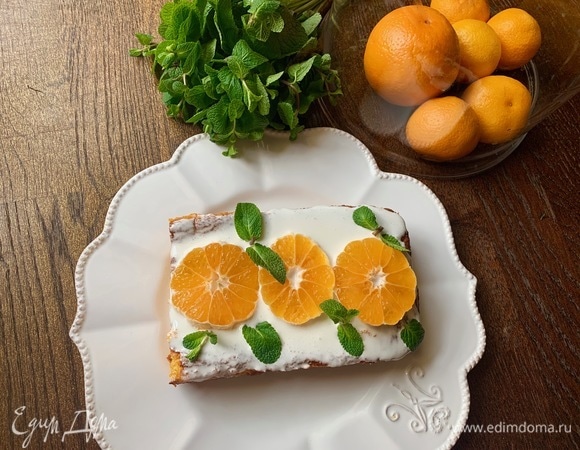 Пирог «Мандариновое безумие» десерты,кулинария,сладкая выпечка