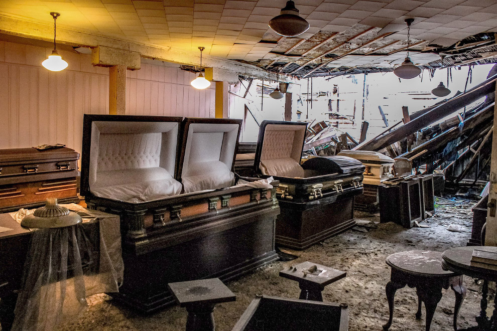 Abandoned death trap funeral home