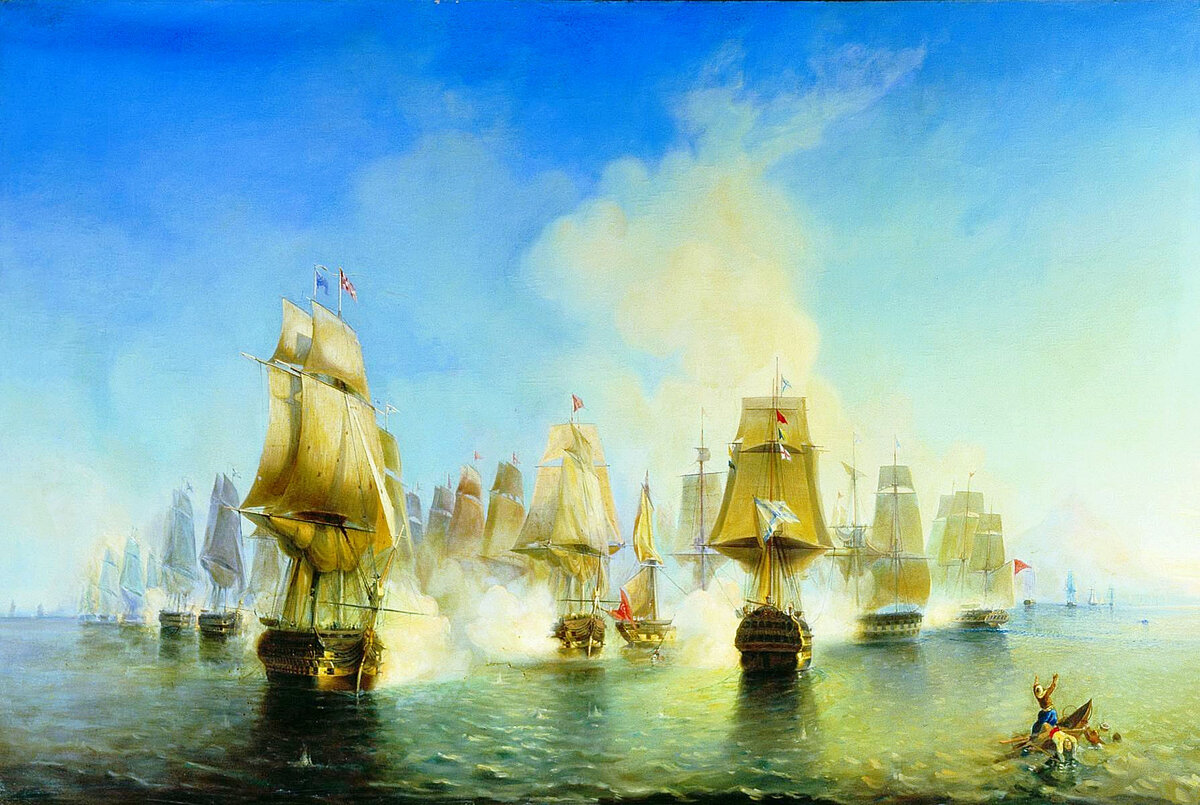 Алексей Боголюбов «Афонское сражение 19 июня 1807 года»