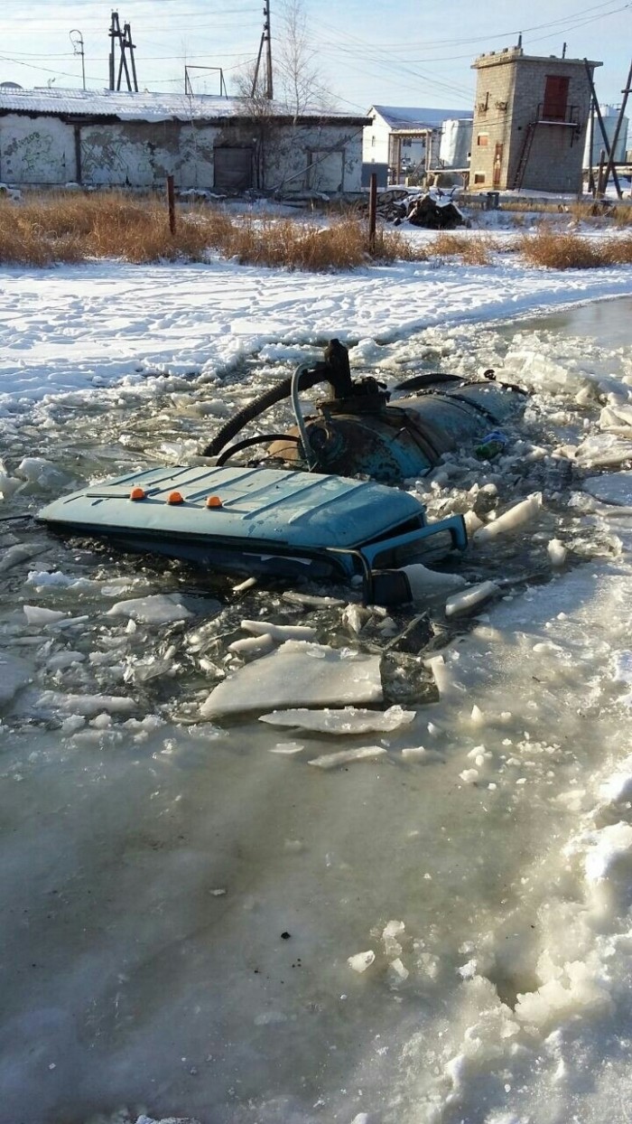 Суровая зима якутского автомобилиста авто, мороз, холод, экстрим, якутия, якутск