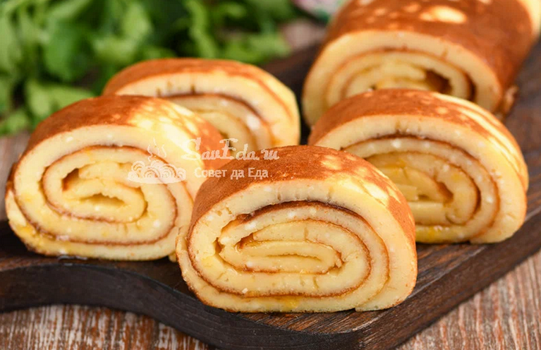 Прекрасное творожное тесто, из которого готовлю на сковороде рулет, лепешку, блинчики, оладьи и торт