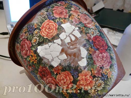 Мозаика из яичной скорлупы. Цветочный горшок Мозаика из яичной скорлупы. Цветочный горшок мастер класс